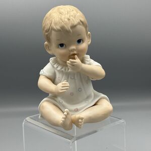 1982 Piano Baby Boy The Christopher Collection Lefton China 03269 Handpainted 6"